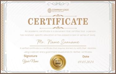 certificate foto